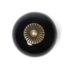 Ручка кнопка DOME Ceramics 003, керамическая, черная - Фото 3