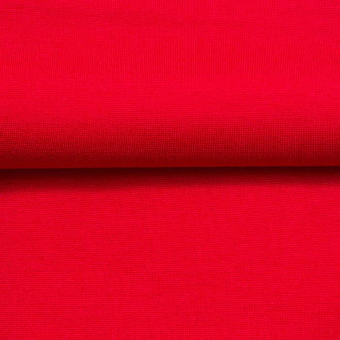 Ткань костюмная, трикотаж, ширина 150 см, красный