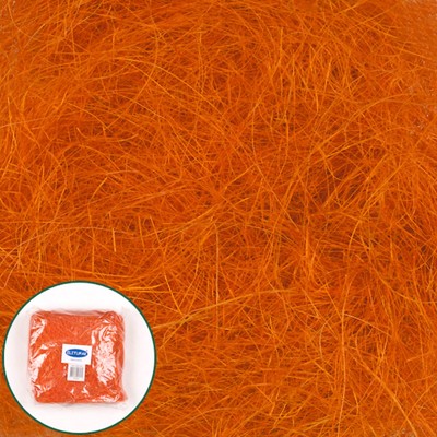 Наполнитель сизаль 100 г, оранжевый