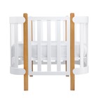 Детская кроватка-трансформер Happy Baby MOMMY, овальная/прямоугольная - Фото 6