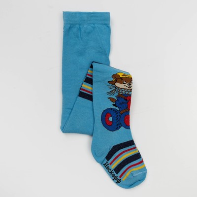 Колготки для мальчика КДМ1-2782, цвет голубой, рост 92-98 см