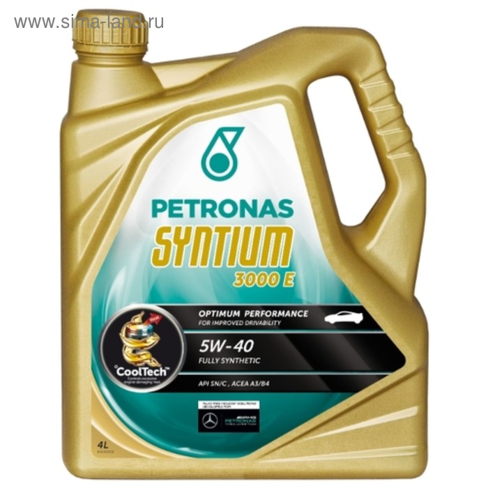 Моторное масло Petronas SYNTIUM 3000 E 5W-40, 4 л - Фото 1
