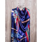 Платок женский, размер  90х90 см, цвет голубой  K0590PL759 - Фото 1