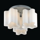 Люстра потолочная St Luce. SL116.502.03. Onde. 3х60 Вт, E27, 38х38х25 см, цвет серебристый - Фото 2