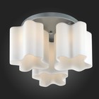 Люстра потолочная St Luce. SL116.502.03. Onde. 3х60 Вт, E27, 38х38х25 см, цвет серебристый - Фото 3