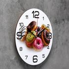 Часы настенные кухонные "Пончики", 24 см - Фото 3
