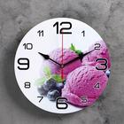 Часы настенные, серия: Кухня, "Черничное мороженое", 24  см, микс - Фото 2