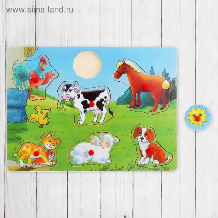 Рамка-вкладыш "Утро на ферме", 7 элементов - Фото 1