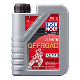 Моторное масло для 2-тактных мотоциклов LiquiMoly Motorbike 2T Synth Offroad Race TC FD L-EGD синтетическое, 1 л (3063) 2840914