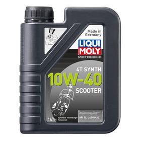 

Моторное масло для скутеров LiquiMoly Motorbike 4T Synth Scooter 10W-40 SL MA2 НС-синтетическое, 1 л (7522)