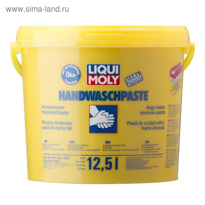 Паста для мытья рук LiquiMoly Handwasch-Paste, 12,5 л (2187) - Фото 1