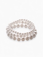 Браслеты жемчуг «Трио», d=7 см, шар № 4.6.8, набор 3 шт. белый - Фото 2