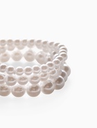 Браслеты жемчуг «Трио», d=7 см, шар № 4.6.8, набор 3 шт. белый - Фото 4