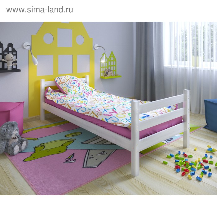 Кровать детская «Сонечка», 800×1900 мм, цвет белый
