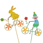 Ветерок "Звери и цветы", на велосипеде, цвета МИКС - Фото 3