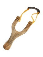 Рогатка деревянная с двойным жгутом - Фото 4