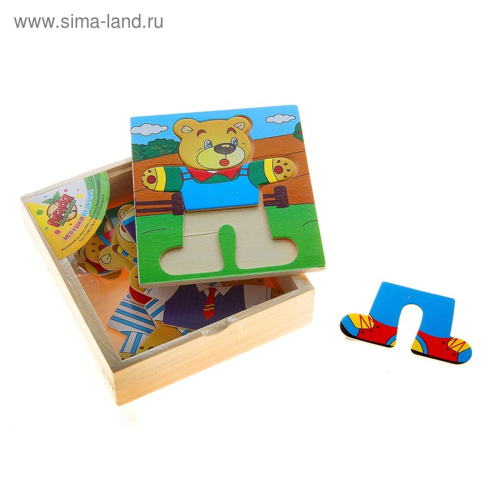 Пазл "Миша на ферме", 18 элементов - Фото 1