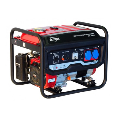 Генератор Elitech СГБ 3000Р, бензиновый, 4 тактный, 2.8 кВт/6.5 л.с., 196 см3, ручной старт
