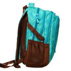Рюкзак молодежный, c эргономичной спинкой, HEAD, 46 х 32 х 12 см, бирюзовый - Фото 5