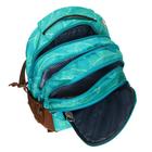 Рюкзак молодежный, c эргономичной спинкой, HEAD, 46 х 32 х 12 см, бирюзовый - Фото 2