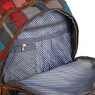 Рюкзак молодежный, c эргономичной спинкой, HEAD, 45 х 31 х 19 см, синий/красный/коричневый - Фото 9