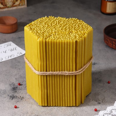 Свечи церковные медовые, №100, упаковка 2 кг, парафин, воск и медовое масло