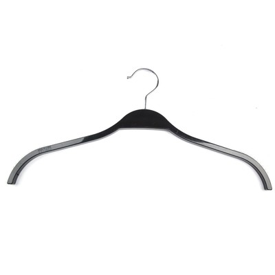 Плечики для одежды, антискользящие плечи, 42×1×20 см, цвет чёрный