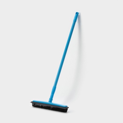 Щётка для пола резиновая Доляна, телескопическая ручка 70-120 см, цвет МИКС