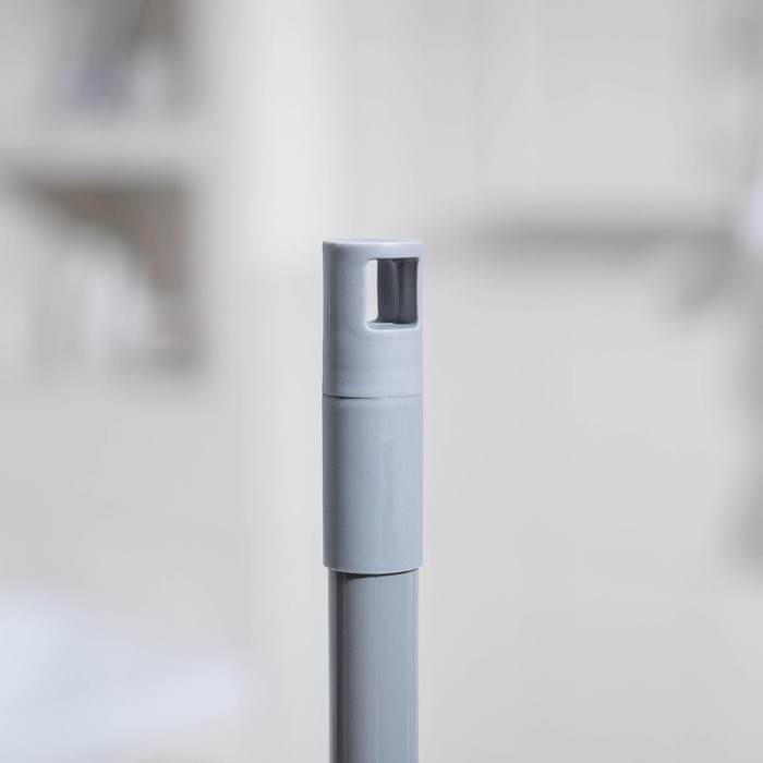 Щётка для пола резиновая Доляна, телескопическая ручка 70-120 см, цвет МИКС - фото 1889276032