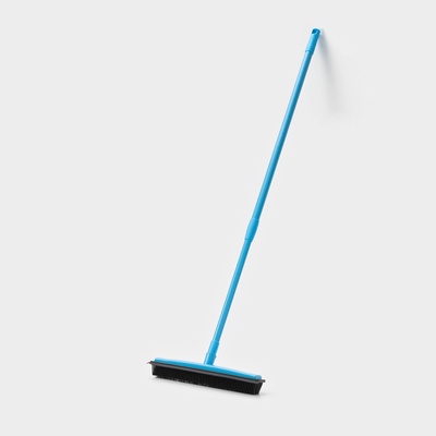 Щётка для пола резиновая Доляна, телескопическая ручка 70-120 см, цвет МИКС