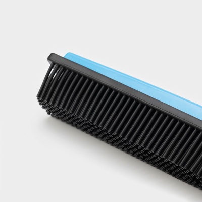 Щётка для пола резиновая Доляна, телескопическая ручка 70-120 см, цвет МИКС