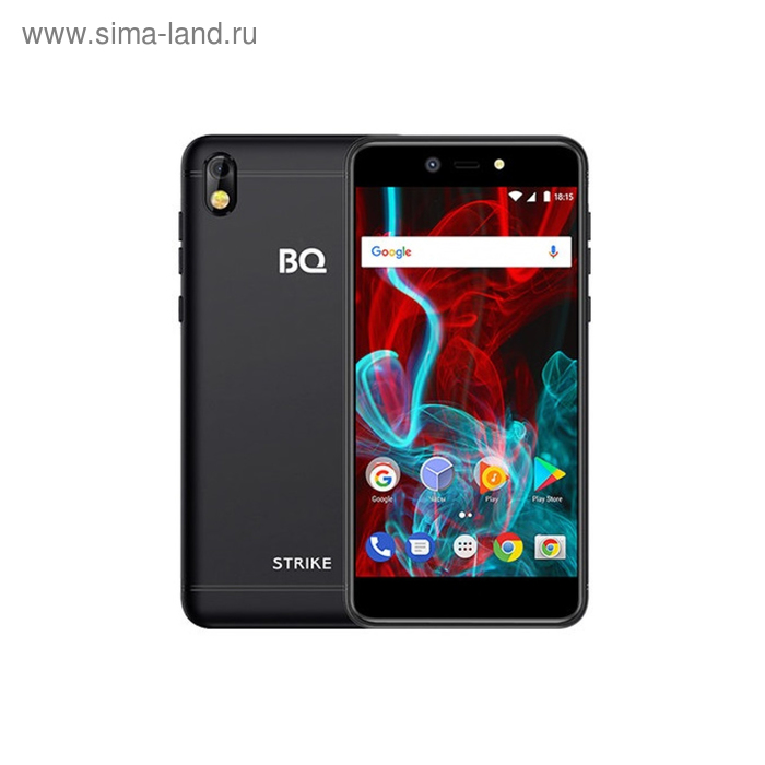 Смартфон BQ S-5211 Strike 5,2", IPS, 8Гб, 1Гб, 13МП, 3G, Android 7.0, чёрный - Фото 1