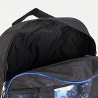 Чемодан малый 20" с сумкой, отдел на молнии, наружный карман, с расширением, цвет синий - фото 11639992