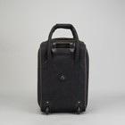 Чемодан малый с сумкой, отдел на молнии, наружный карман, цвет золотой/чёрный - Фото 2