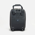 Чемодан малый 20" с сумкой, отдел на молнии, с расширением, цвет чёрный - фото 11640007