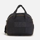 Чемодан малый 20" с сумкой, отдел на молнии, с расширением, цвет чёрный - фото 11640011