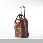 Чемодан малый 20" с сумкой, отдел на молнии, наружный карман, с расширением, цвет красный - Фото 2