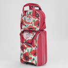Чемодан малый 20" с сумкой, отдел на молнии, наружный карман, с расширением, цвет красный - Фото 1