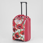 Чемодан малый 20" с сумкой, отдел на молнии, наружный карман, с расширением, цвет красный - Фото 2
