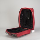 Чемодан малый 20" с сумкой, отдел на молнии, наружный карман, с расширением, цвет красный - Фото 4