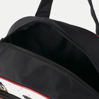 Чемодан малый 20", с сумкой, отдел на молнии, с расширением, цвет белый/чёрный - Фото 10