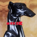 Ошейник «Бархат и стразы», 31×1.3/2 см, ОШ 22-28 см, красный - фото 23228208