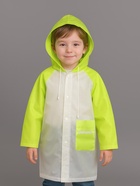 Дождевик детский «Гуляем под дождём», рост 110-122 см, ЭВА 75 г, зелёный - Фото 2