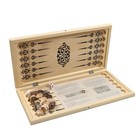 Нарды деревянные большие, настольная игра «Узор» 50×50 см, с шашками - Фото 5