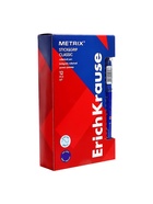 Ручка - роллер Erich Krause METRIX, узел 0.5, чернила синие, длина письма 1200 метров  (артикул 3643333)  большой выбор товаров оптом и в розницу по низким ценам с доставкой