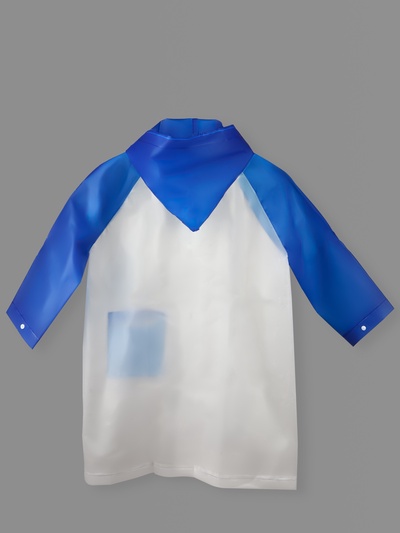 Дождевик детский «Гуляем под дождём», р-р M, голубой