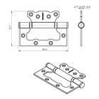 Петля накладная ПНУ-100, покрытие цинк (комплект 50 шт) - фото 33297423