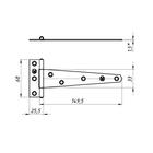 Петля стрела ПС-150 цинк, 60 шт. 3633475