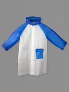 Дождевик детский «Гуляем под дождём», рост 116-134 см, ЭВА 85 г, голубой - Фото 3