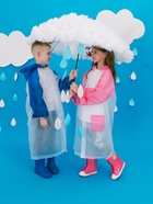 Дождевик детский «Гуляем под дождём», рост 116-134 см, ЭВА 85 г, голубой - Фото 6